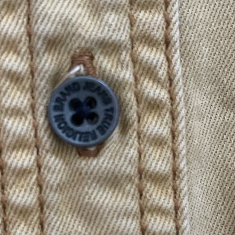 True Religion Long Sleeve DN Western Shirt In EGS STRAW Sz M - Picture 3 of 5